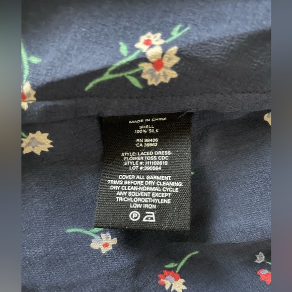 THEORY Floral Print Lace-Up Silk Dress - Picture 9 of 9